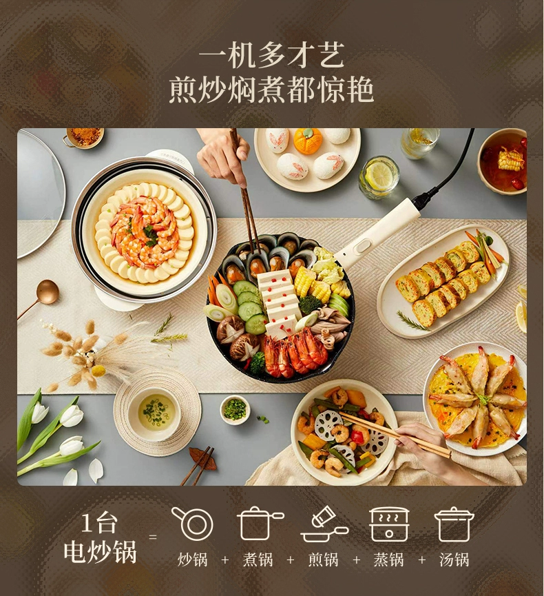国货小熊电炒锅4L(last one sample, brand new, display only)