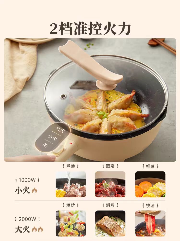 国货小熊电炒锅4L(last one sample, brand new, display only)
