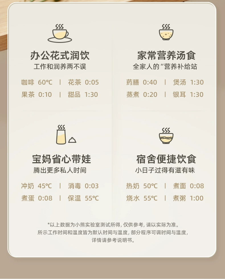 国货小熊养生壶1.5L米黄色