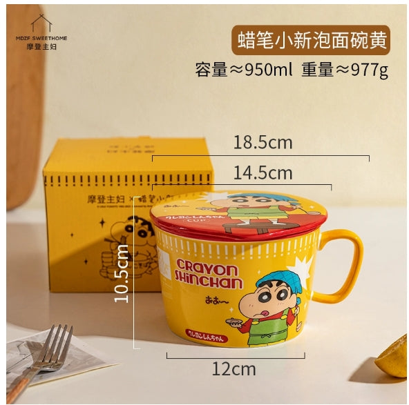 蜡笔小新泡面碗