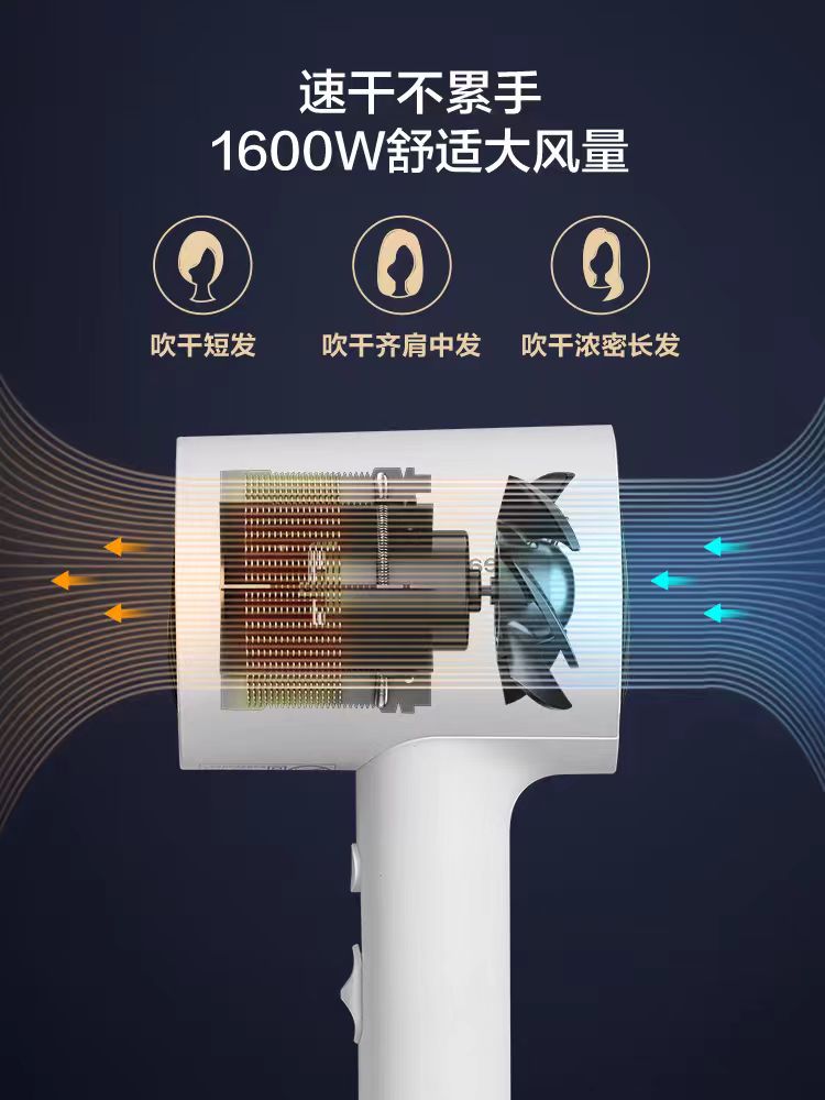 国货美的电吹风机