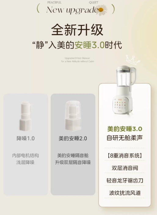 国货美的破壁机1.75L 型号:MJ-PB10S39