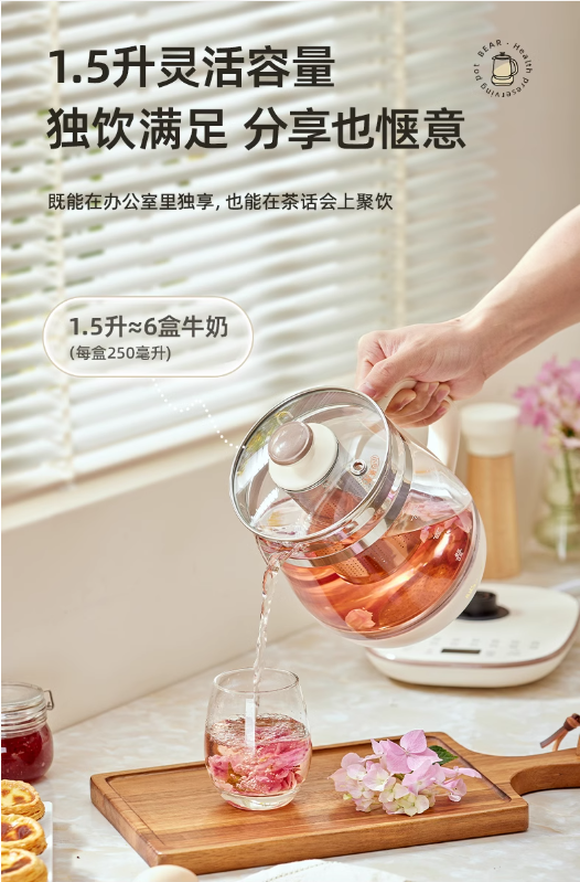 国货小熊养生壶1.5L YSH-D15Y1