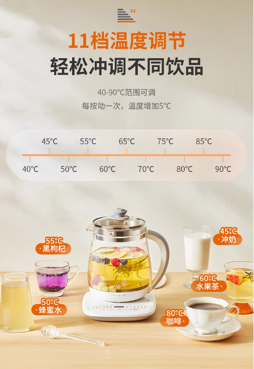 国货九阳养生壶1.5L DGD1506BQ