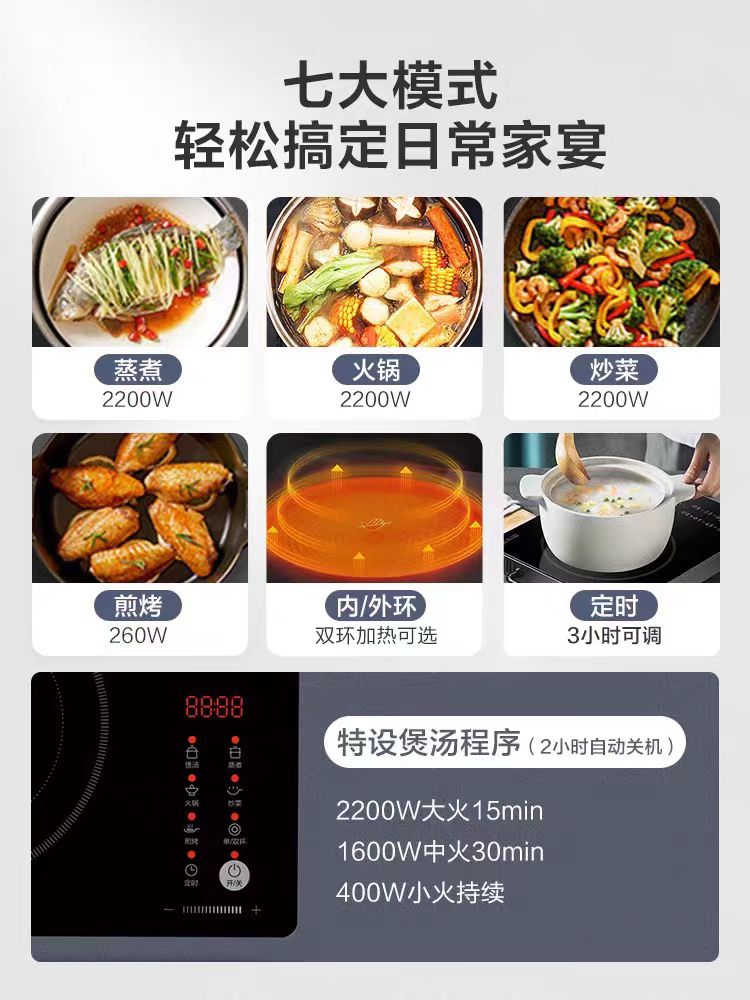 国货美的电磁炉电陶炉 MC-HW2210