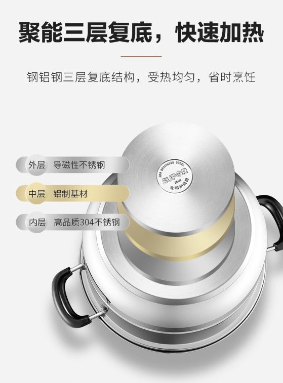 苏泊尔不锈钢蒸锅