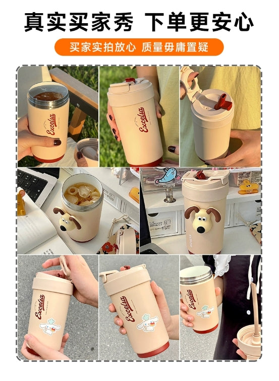 苏泊尔咖啡杯双层陶瓷覆层内胆