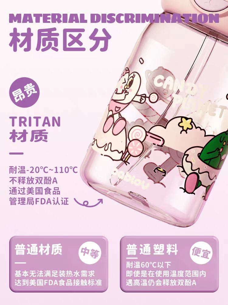 bablov可爱夏天水杯 600ml