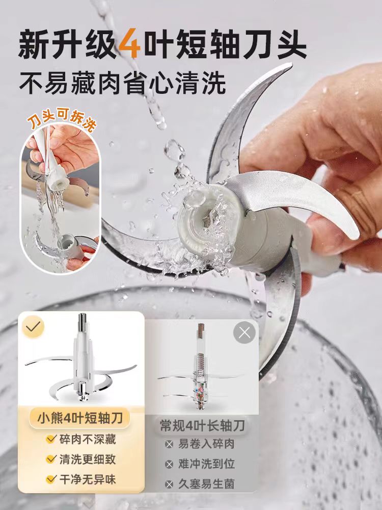 国货小熊绞肉机2L 型号:QSJ-D03X1
