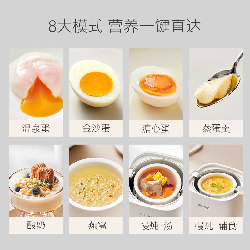 七彩叮当迷你蒸炖锅蒸蛋器煮蛋器 型号:型号:QC-ZDQ01