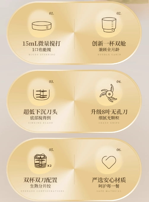 小熊宝宝辅食机料理机300ml 型号:QSJ-L02H2