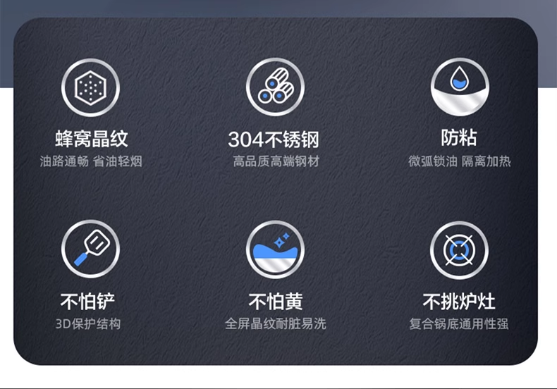 苏泊尔蜂窝炒锅30cm 加厚升级 型号:EC30AJK01