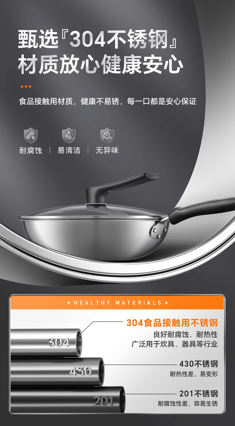 苏泊尔蜂窝炒锅30cm 加厚升级 型号:EC30AJK01