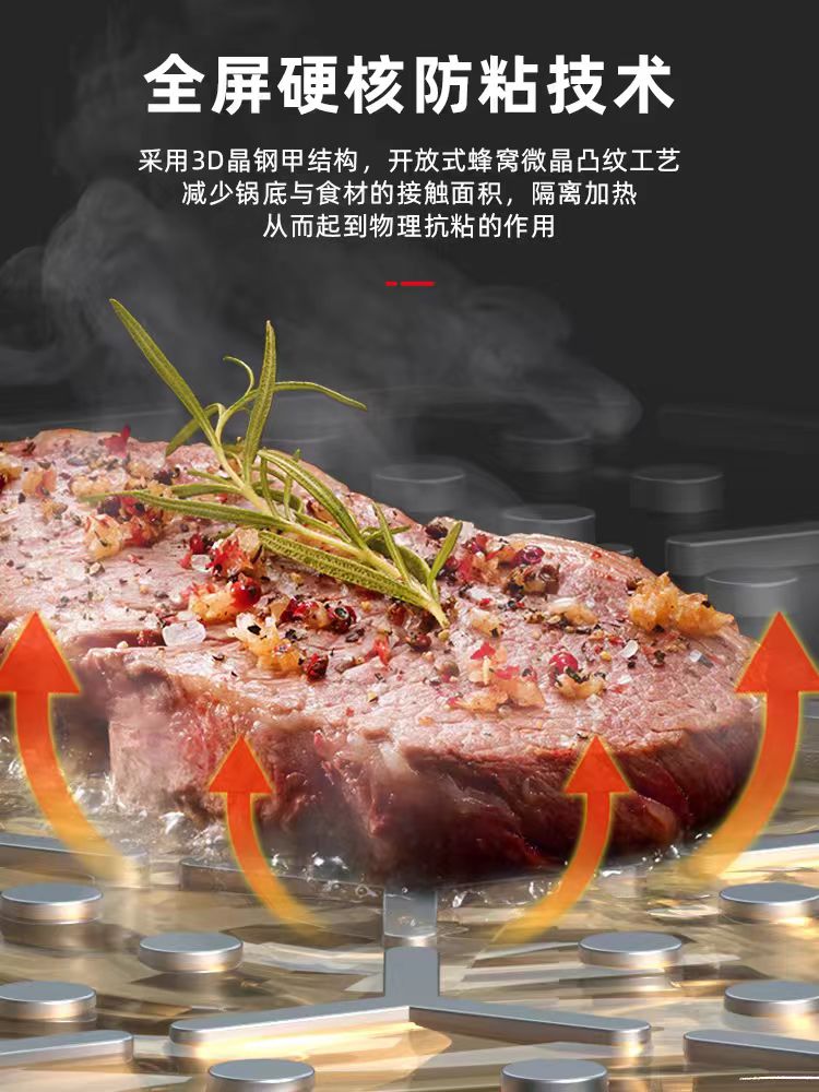 爱仕达316不锈钢蜂窝炒锅30cm 型号:CC30E15WG