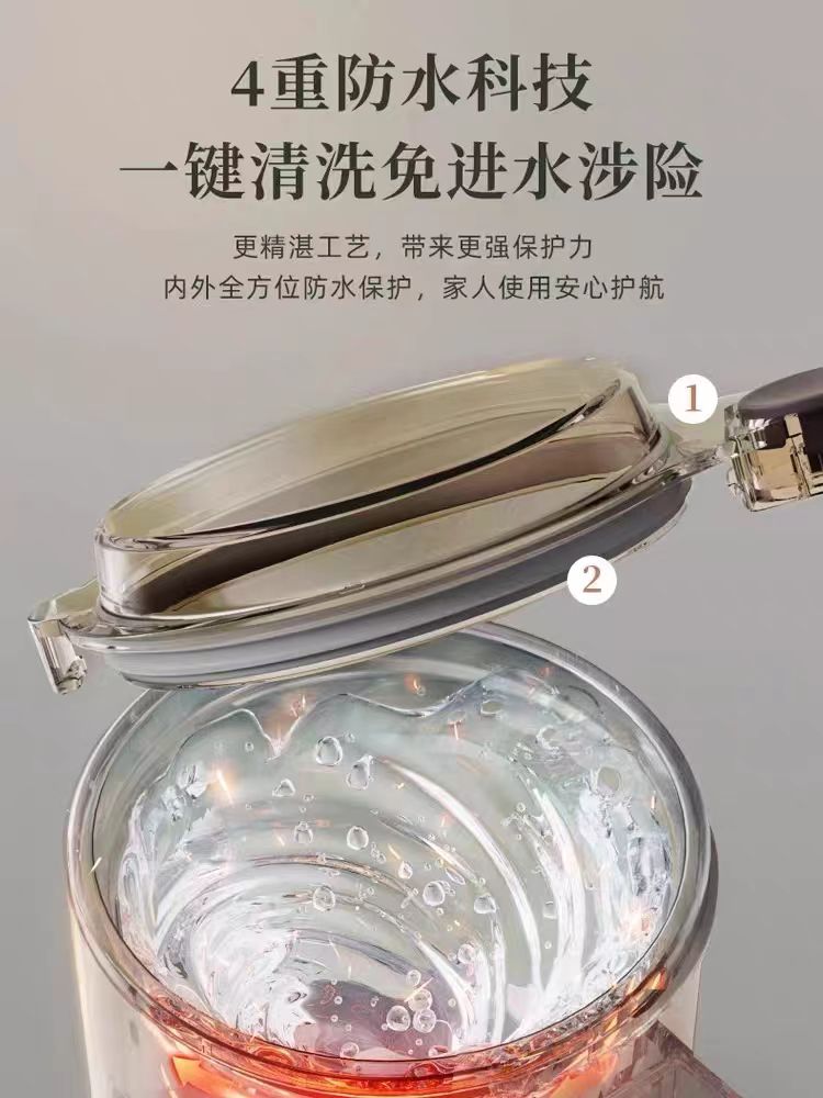 国货小熊迷你磨粉机研磨机 灰色便携MDJ-D02J1