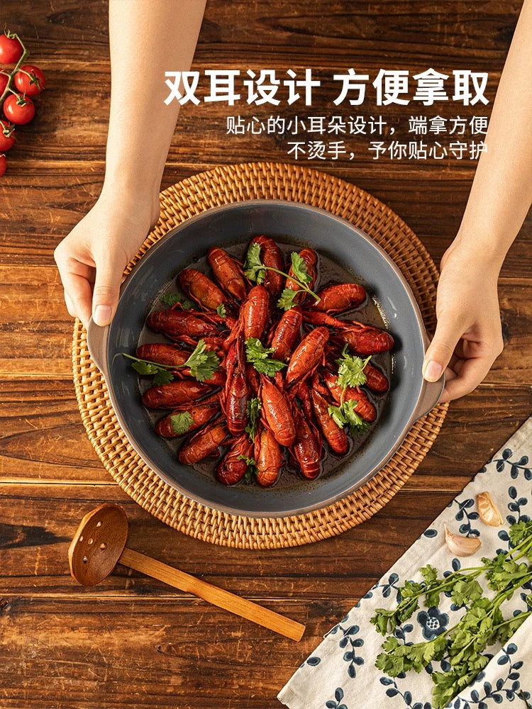 摩登主妇餐具套装双耳大汤碗酸菜鱼碗12英寸