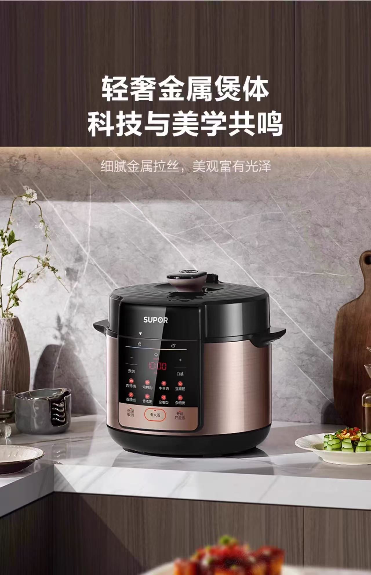 苏泊尔电压力锅5L双胆 型号：SY-50YC5013