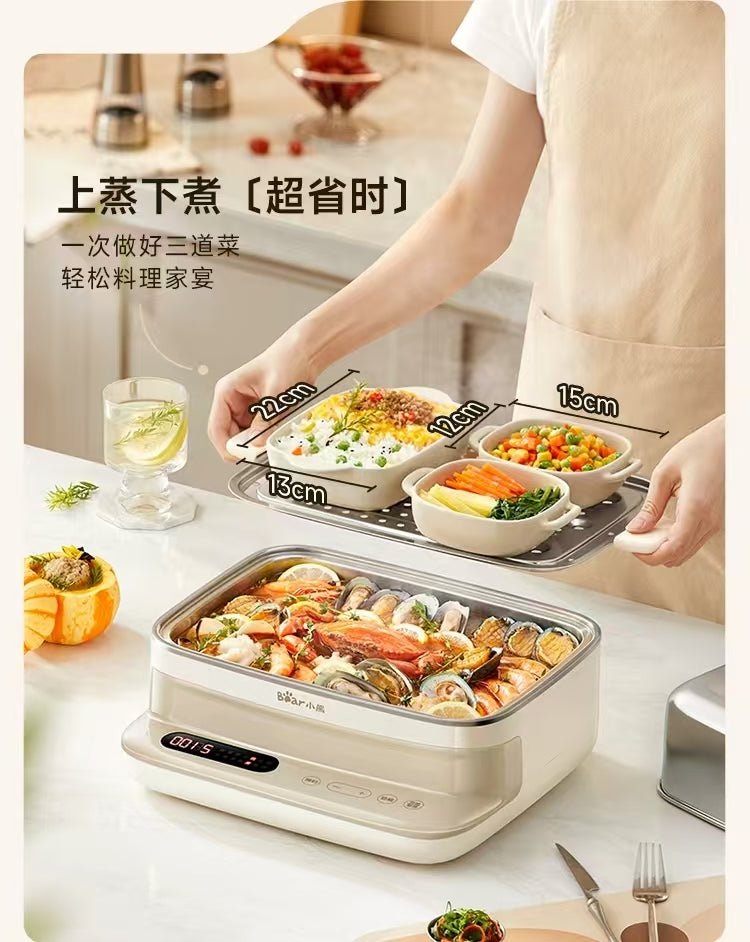 国货小熊全钢0涂层电蒸锅 17.3L 型号DZG-BA7N6