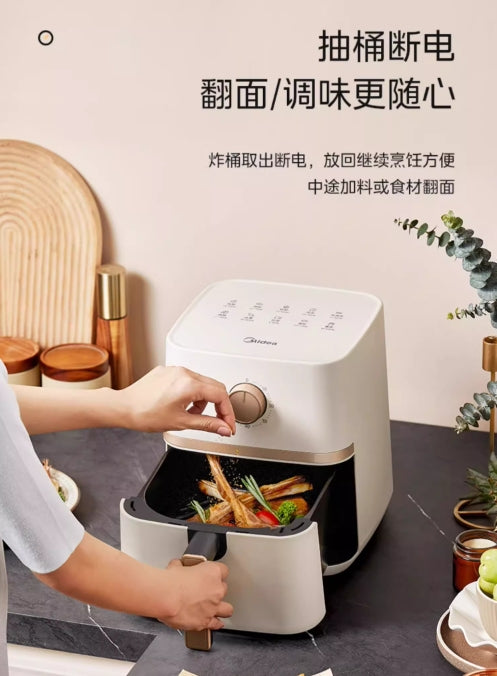 国货美的空气炸锅4.2L  MF-KZE4012-1