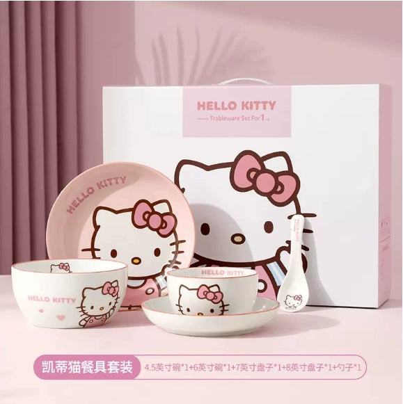 三丽鸥碗碟餐具套装