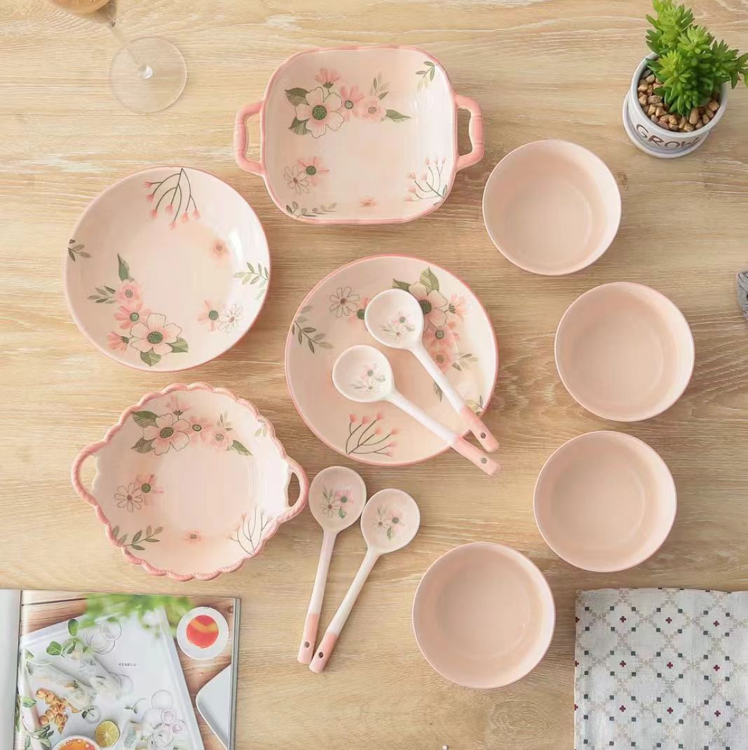 珊瑚海系列碗碟餐具套装 12件套