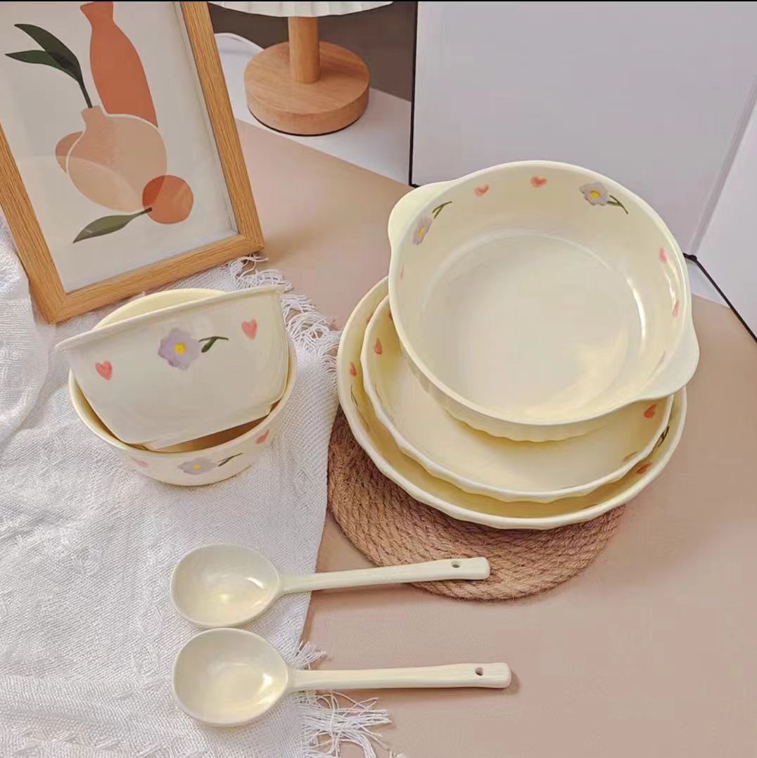 紫藤花餐具套装碗盘 7件套