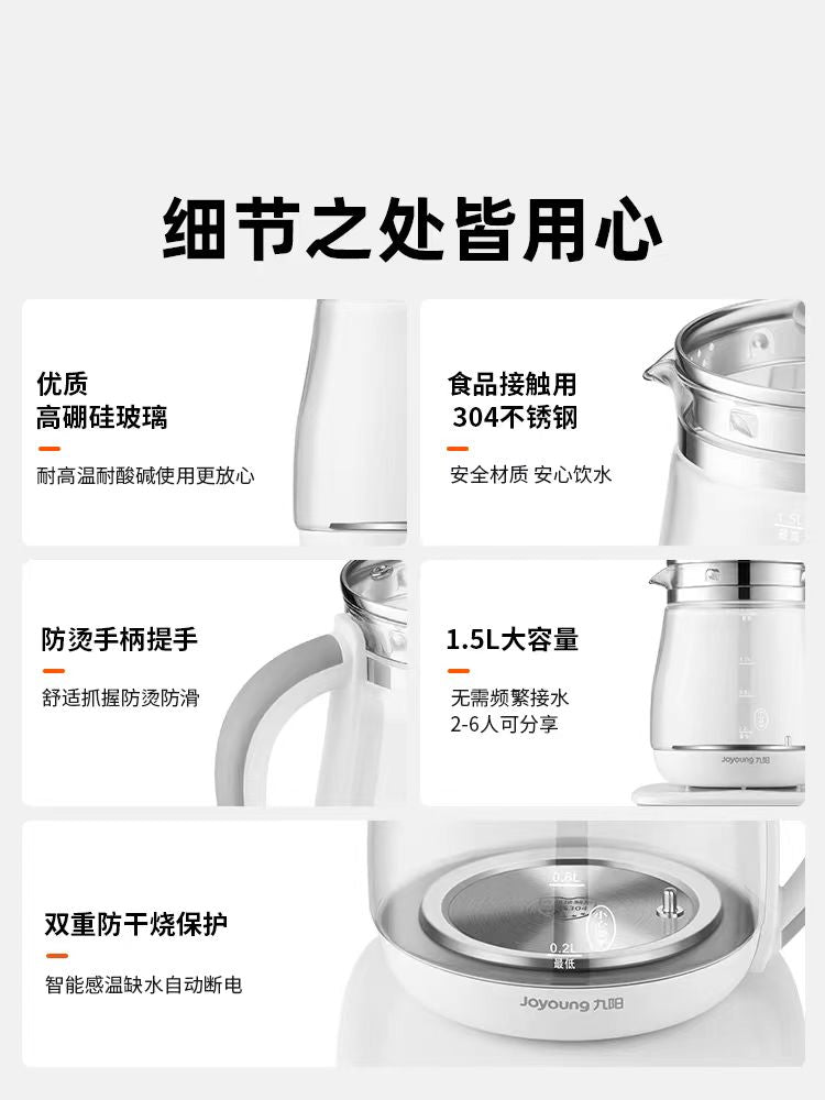 国货九阳养生壶 （带茶漏+煮蛋架） 型号WY155