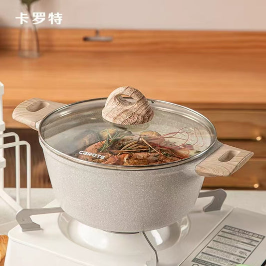 卡罗特麦饭石不粘锅汤锅 炖锅24cm 型号：C01834