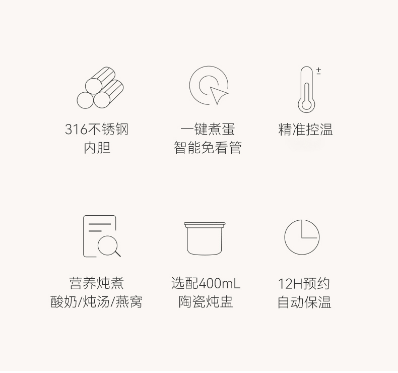 七彩叮当迷你蒸炖锅蒸蛋器煮蛋器 型号：型号：QC-ZDQ01