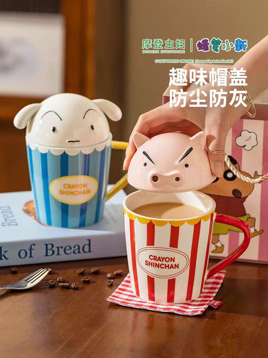 摩登主妇&蜡笔小新联名卡通马克杯