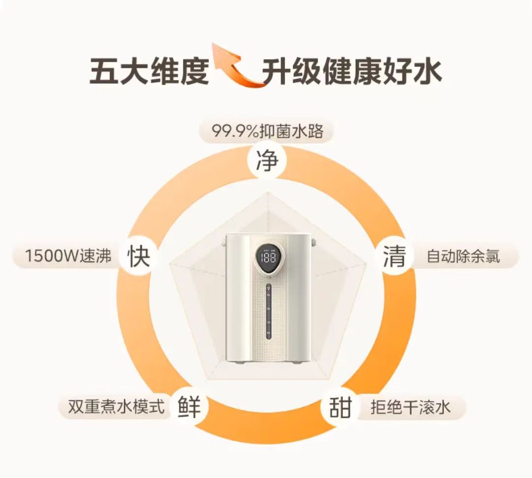 国货美的电热水瓶直饮机5L 型号：MK-SP20Y PRO