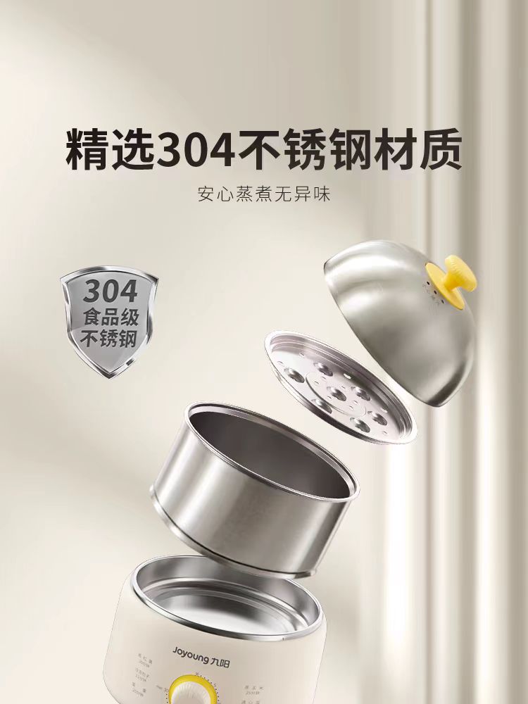 国货九阳不锈钢双层煮蛋器蒸蛋器 型号：ZD14-GE320B