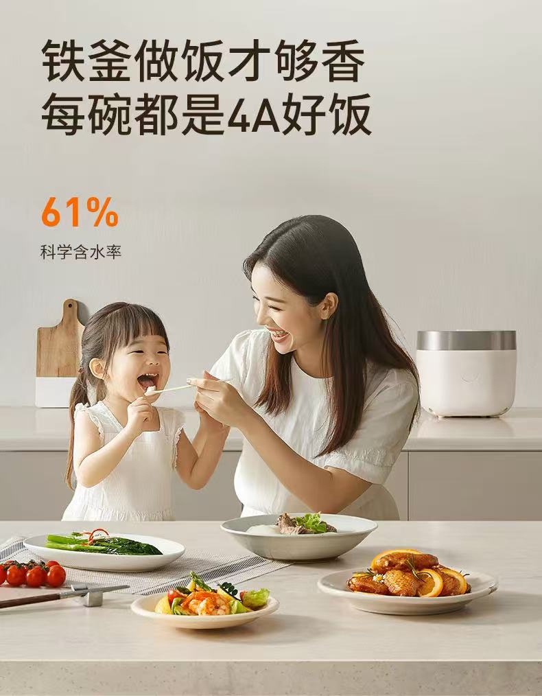 九阳0氟珐琅瓷釜电饭煲4L 型号40NF01