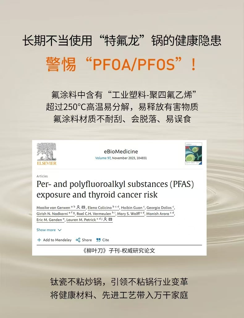 国货九阳0氟钛瓷炒锅30CM 型号：CF30-C619(LB)