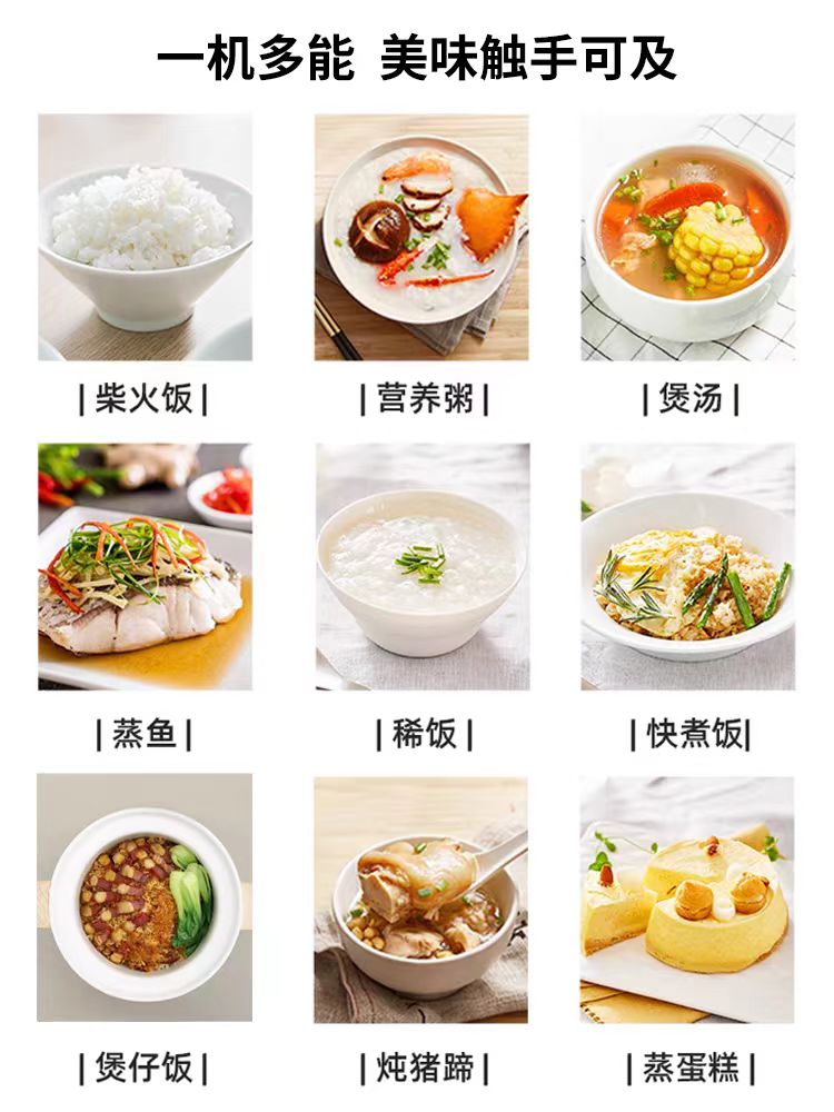 国货九阳电饭煲3L 深栗棕色  型号：F-30FZ619