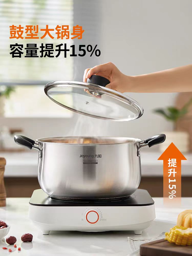 国货九阳316不锈钢汤锅22cm